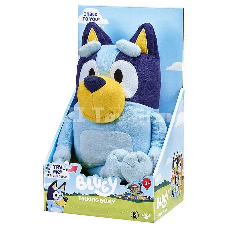 Stuffed Plush Animals Kawaii Anime Bluey Talking Plush Bingo Dog Music Characters Plush Toys Stuffed Animal Toys Childrens Holiday Gifts H240710