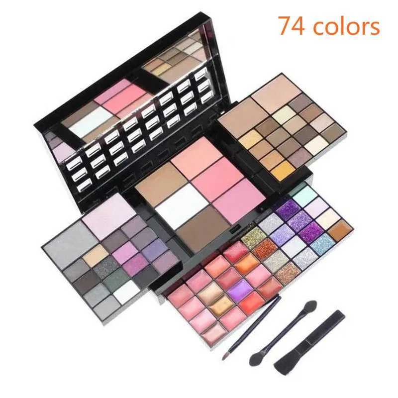40/74/78 Colors Glitter Eyeshadow Palette Matte Waterproof Long Lasting Pressed Powder Cosmetics Kit Fashion Women MakeUp ToolsXJ250520
