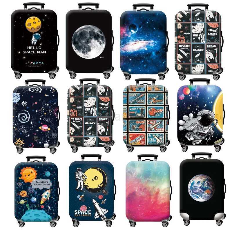Thick Elastic Universe Luggage Protective Cover Zipper Suit For 18-32 inch Bag Suitcase Covers Trolley Cover Travel AccessoriesXJ240723
