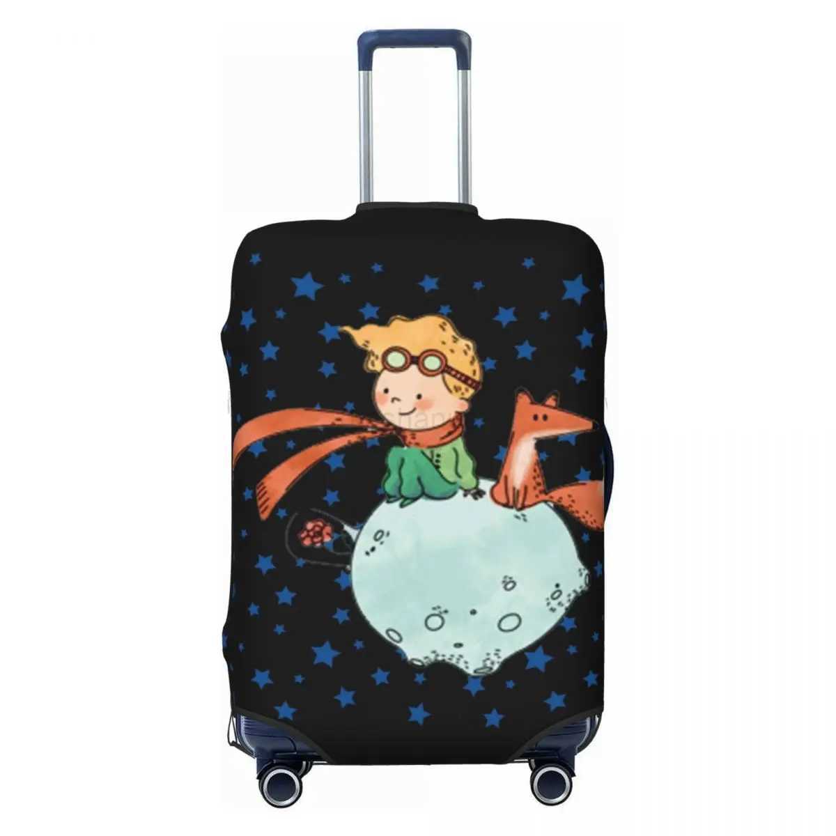 The Little Prince Suitcase Cover Vacation Childrens Book Time Travel Fun Luggage Supplies Travel ProtectorXJ240723