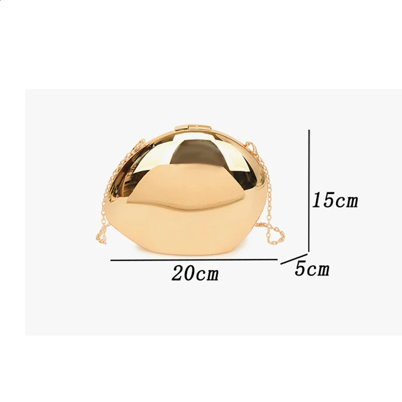 Shell Bag Womens Crossbody Sling Purse Golden Handbags Party Evening Clutch Trend 2024 Sac De Femme 240822Z