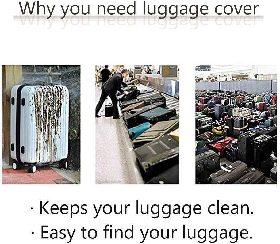 Stretch Travel Luggage Cover for Girls Women Men Suitcase Protector Spandex Cover for 18 -32 inch Travel Carry On Suit CaseXJ240723