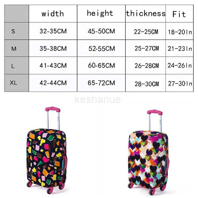 Luggage Protective Cover Elastic fabric Dustproof Suitcase Cover For 18 to 30 Inches Trolley Protector Travel Accessories Z38XJ240723
