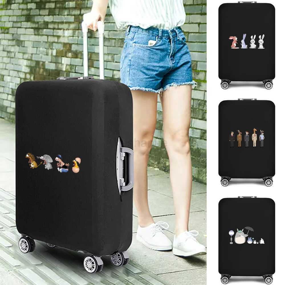 Luggage Protective Cover Elastic Dust Cover Cartoon Printed for 18-28 Inch Bag Suitcase Covers Trolley Cover Travel AccessoriesXJ240723