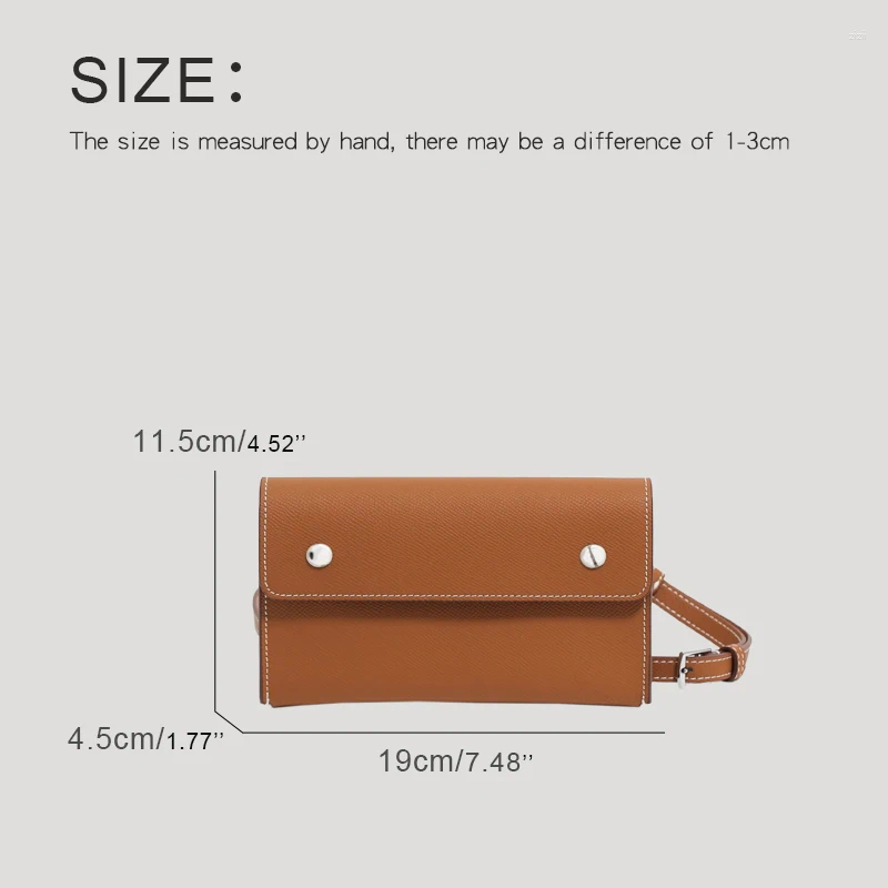 Shoulder Bags Genuine Leather Box For Women Handbags Purses 2024 In First Layer Cowhide Button Mobile Phone