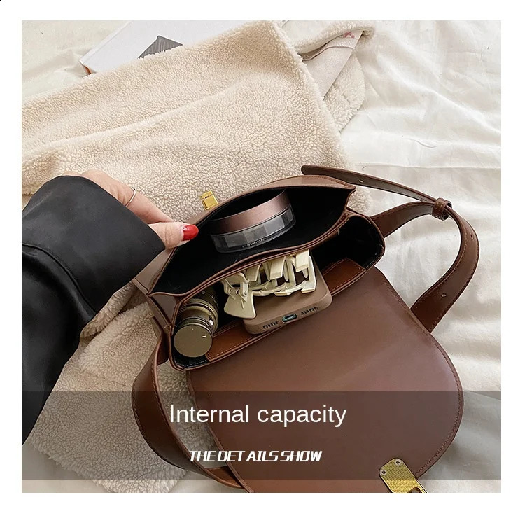 YOUDEYISI Saddle Bag Womens Bag Retro High-end Niche Messenger Shoulder Bag 240723