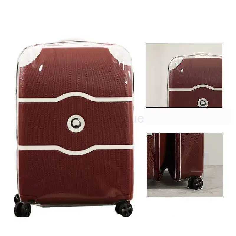 Transparent Cover for Delsey Chatelet Air Suitcase Protector with Zipper Luggage Case Customized Not Include SuitcaseXJ240723