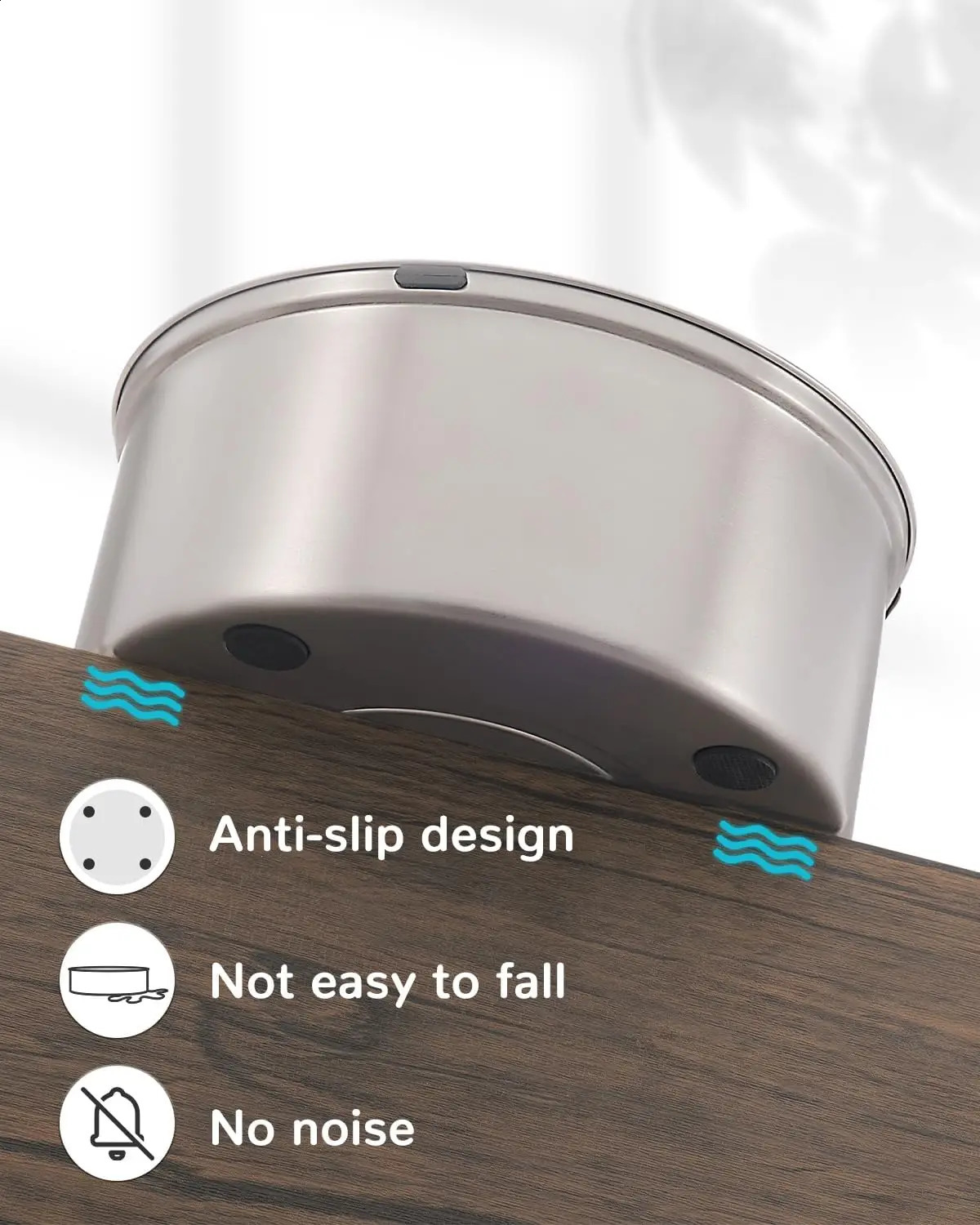 3L Stainless Steel No Spill Water Bowl for Dogs Non-Slip Slow Dog Bowl Water Feeder Dispenser for Medium Large Dogs 240722