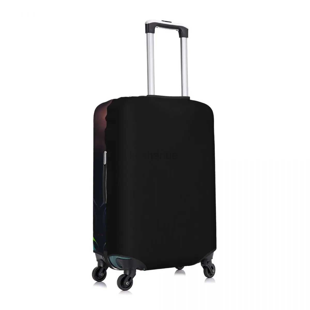 Cute Cat Head Suitcase Cover Holiday abstract animal Elastic Luggage Case Travel ProtectorXJ240723