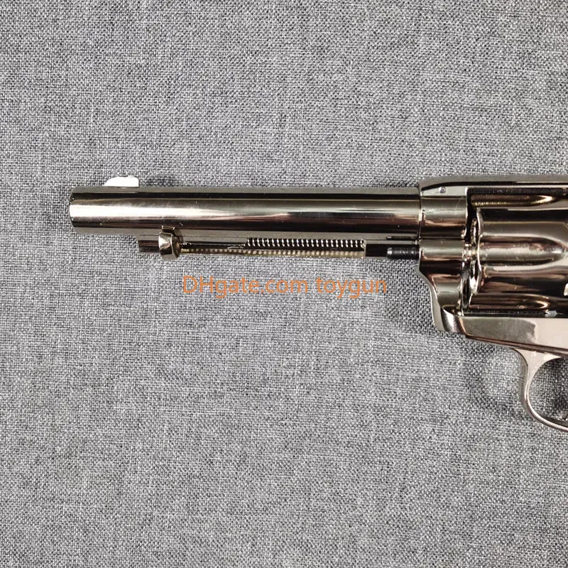 Colt 1873 Single-Action Army Revolver Replica Alloy Toy Gun Blaster Soft Bullet Shell Ejected Gun Pistol for Adults CS Pubg Jedi Look Real Moive Colle