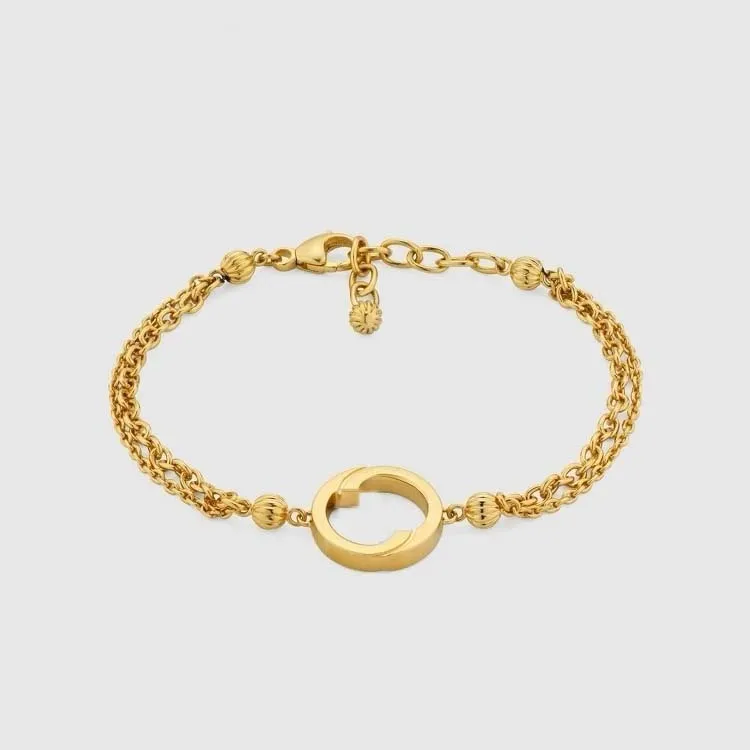 Classic 18K gold Designer bracelet Fashion women bracelet designer jewelry Premium Gift with box