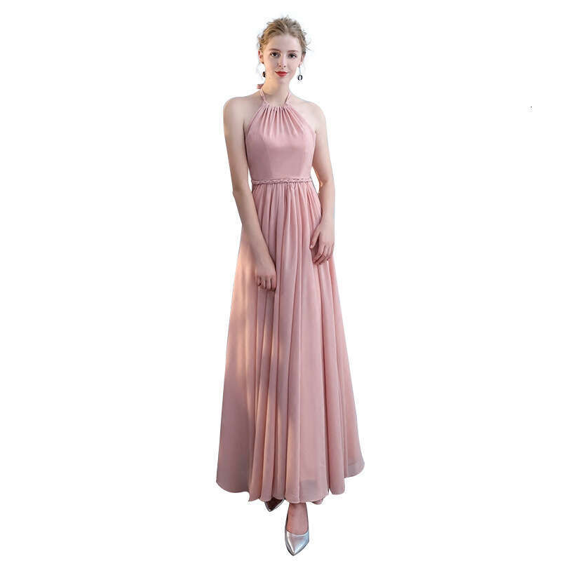 New Bridesmaid Pleated Or Length Country Beach Wedding Guest Dresses Cheap Long Prom For Formal Dress 0219