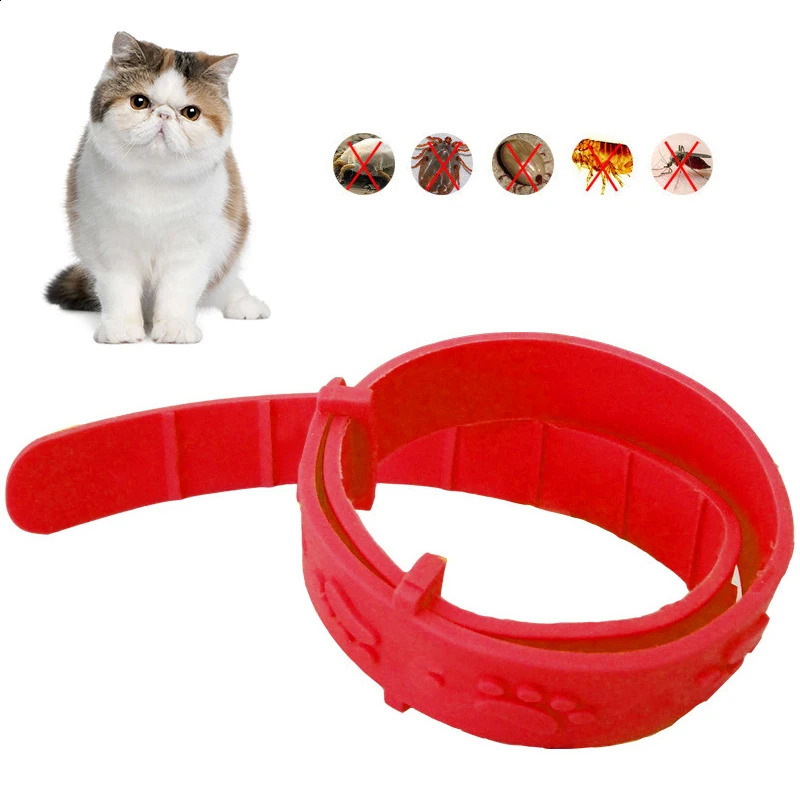 1/2/3pcs Pet Dog Cat Collars Anti Flea Tick Collar Anti-parasitic Necklace Outdoor Adjustable Pets In Vitro Deworming Collar Pet 240722