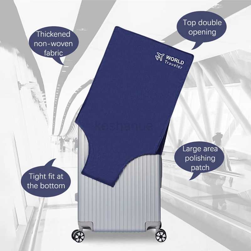Luggage Cover Non-woven Fabric Suitcase Protector Baggage Dust Case Cover Suitable for 20-30 Inch Suitcase Case AccessoriesXJ240723