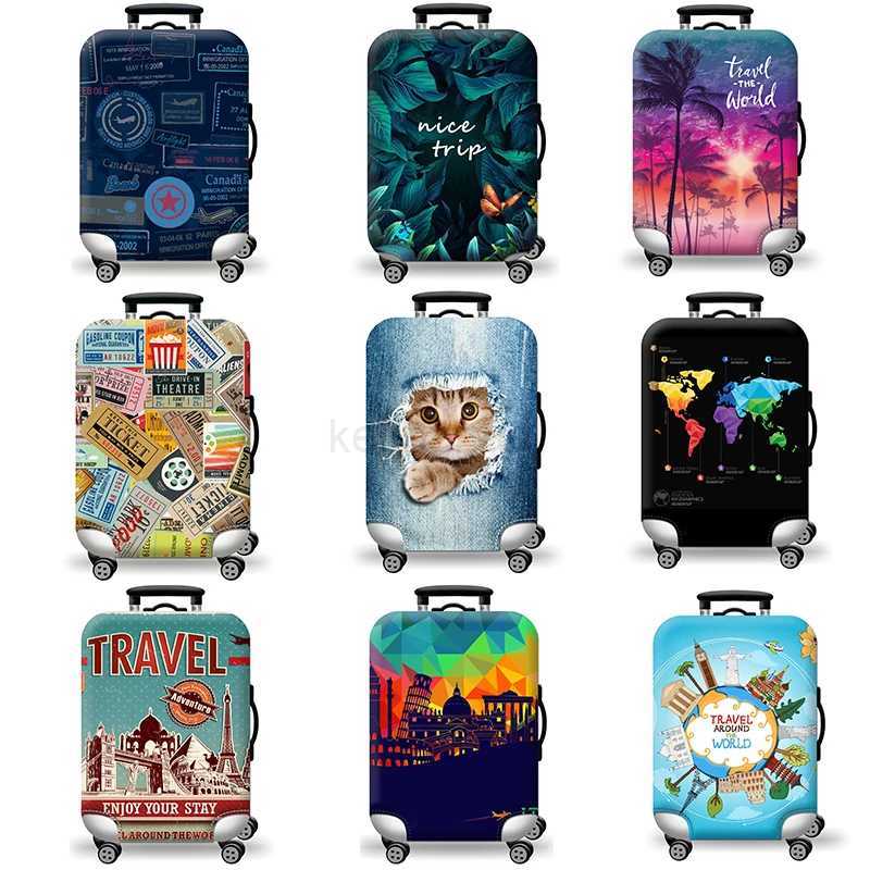 Travel Around World Approved Luggage Cover Protective Suitcase Cover Trolley Case Travel Luggage Dust Cover 18 To 32inch Xt913XJ240723