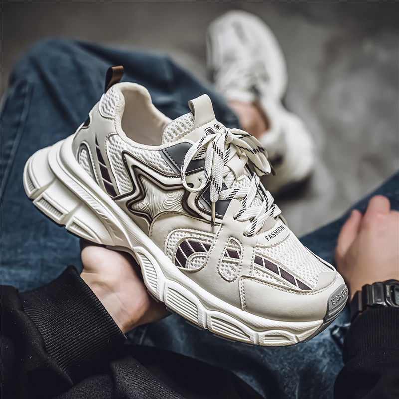 Men Sneakers Hot Sale Athleisure Shoes Wear-Resistant Thick-Sole Breathable Clunky Shoes Sports Shoes Running Shoes Free shipping