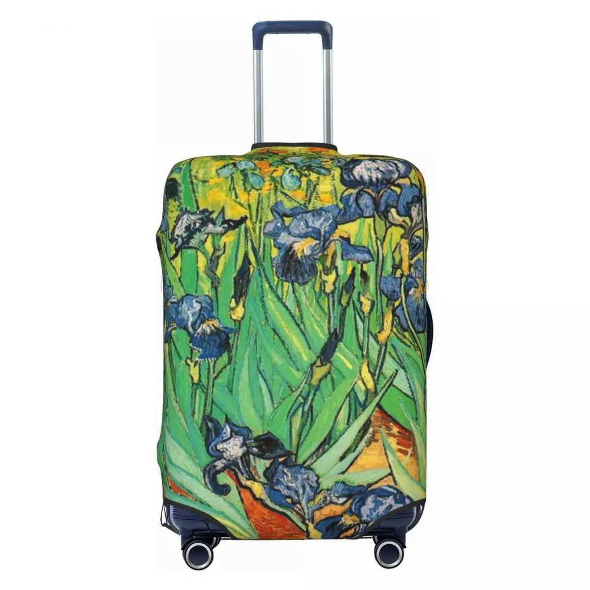 Irises Suitcase Cover Vacation Vincent Van Gogh Strectch Luggage Case Business ProtectorXJ240723