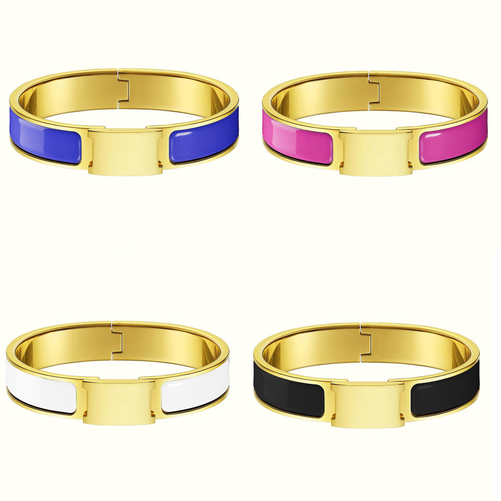 Luxury Charm Designer Stainless Steel Gold Buckle Bracelet Fashion Jewelry Men And Women Bracelets High quality non fading Design Bangle 17/19 Size Suitable