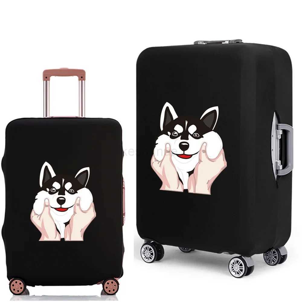 Thicken Luggage Case Suitcase Protective Cover 2022 New Dog Pattern Travel Elastic Luggage Dust Cover Apply 18-28 Suitcase CasesXJ240723