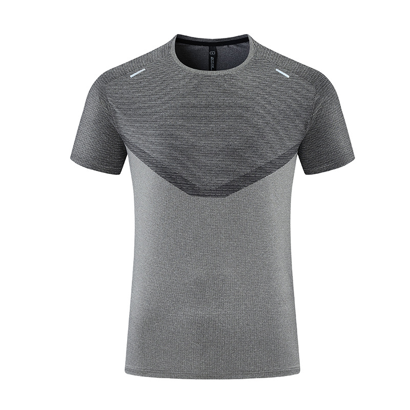 A466 New T-Shirt Men Anti-Cursor Sports Running Training Quick-Drying Clothes Ice Silk Breathable Short Sleeve Shirts