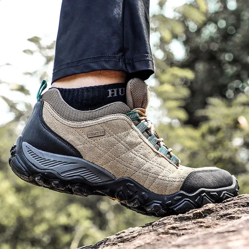 HUMTTO Hiking Shoes Mens er Winter Climbing Trekking Sneakers for Men Leather Outdoor Sports Work Man Shoes 110282A 250421