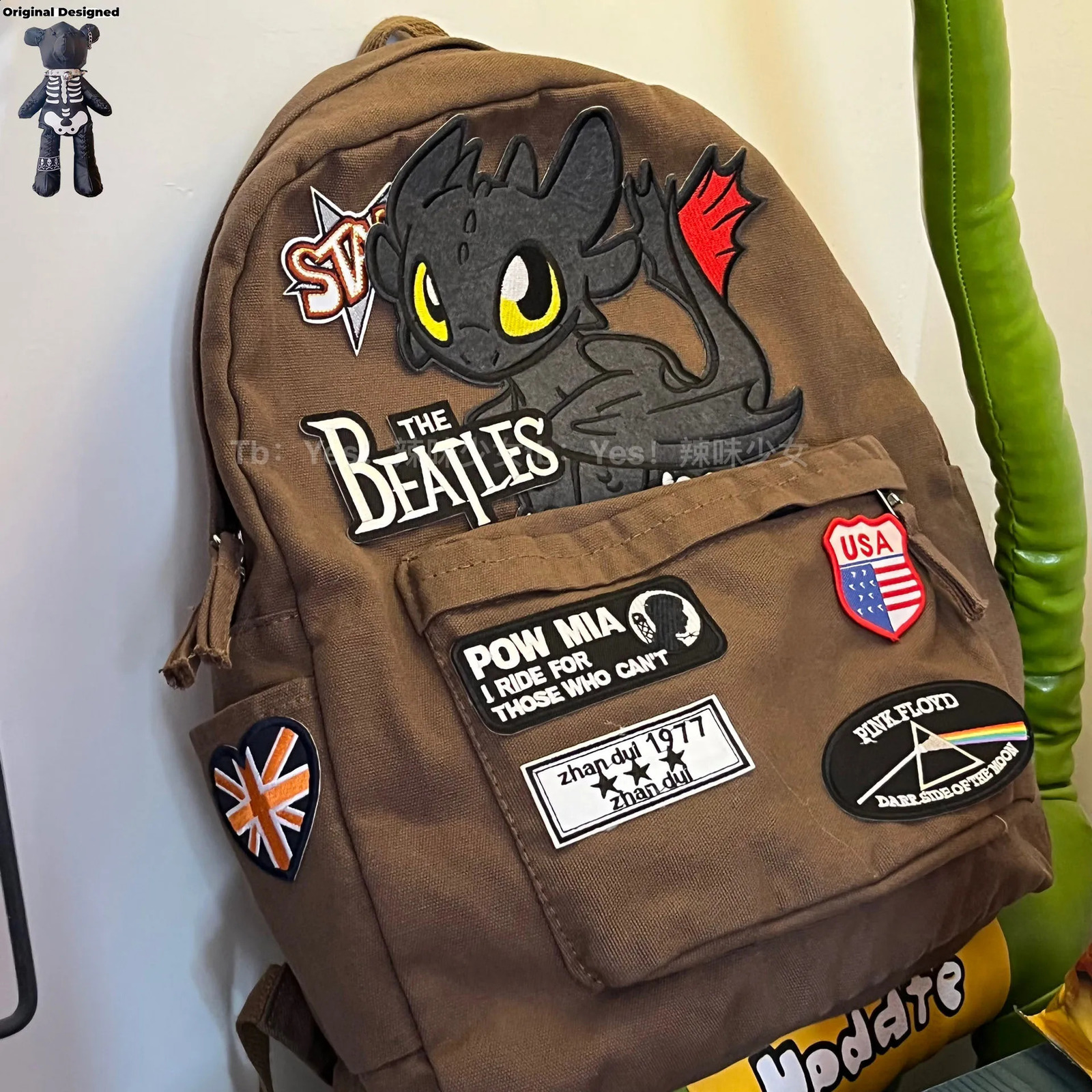 Fashion Harajuku Y2K Backpacks Trendy School Bags for Man Women Personality Cool Rucksack Boy girls bag 240723