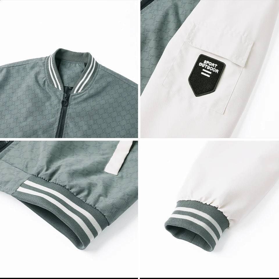 Mens Jacket Autumn Thin Long Sleeve Baseball Uniform Windproof Cycling Jacket Fashion Zipper Casual Jacket M-5XL 240816