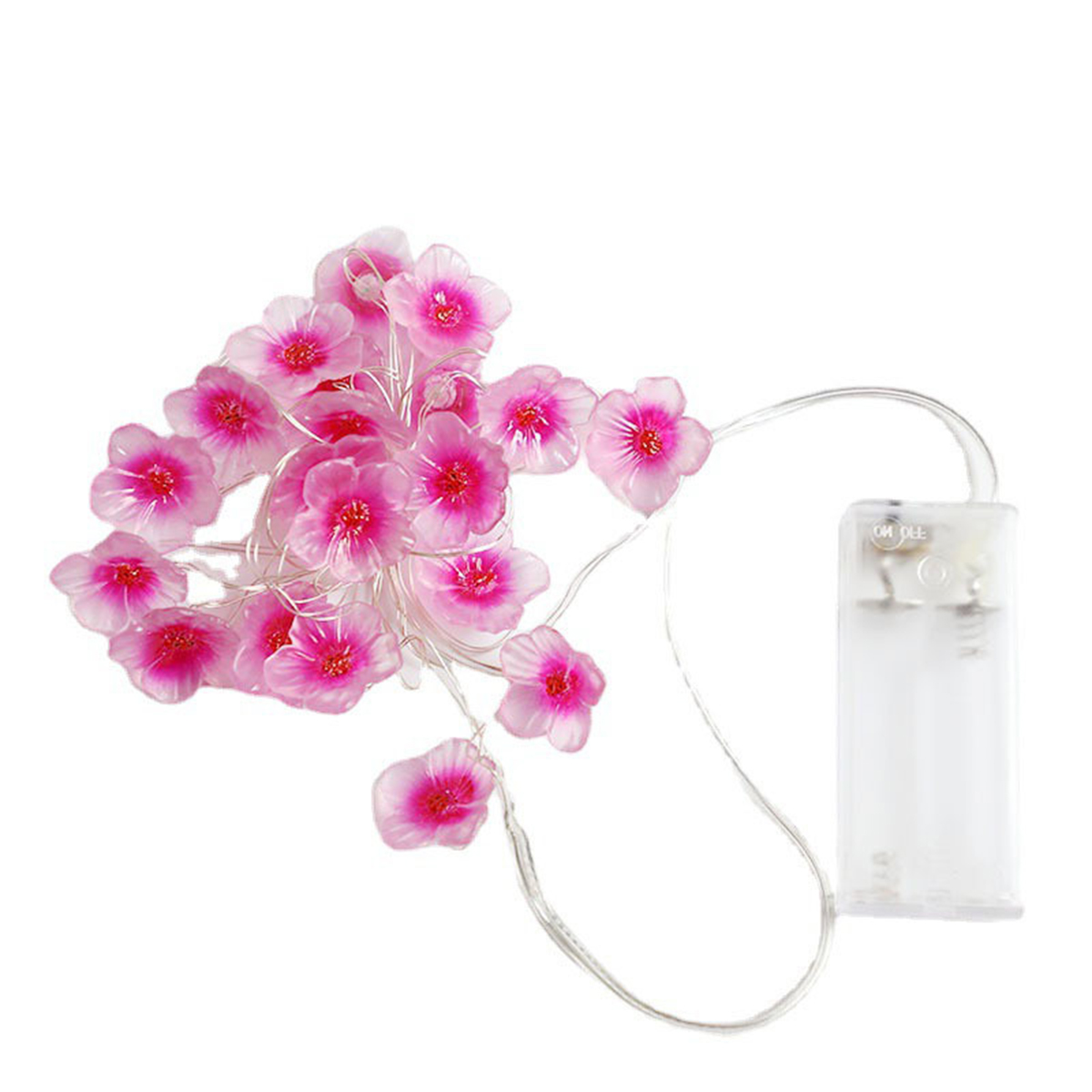 ringlight led cherry blossom string lights outdoor garden string lights bedroom pink decoration small colorful lights manufacturer