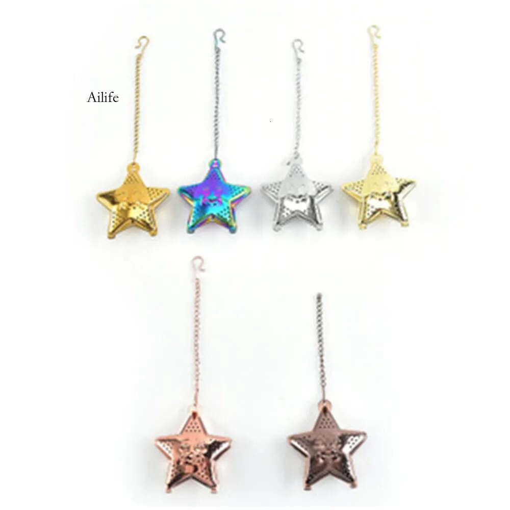 Stainless Steel Ball Infuser Strainer Tools Loose Leaf Tea Filters Seasoning Spices Diffuser Star Shaped Kdjk2204 0723