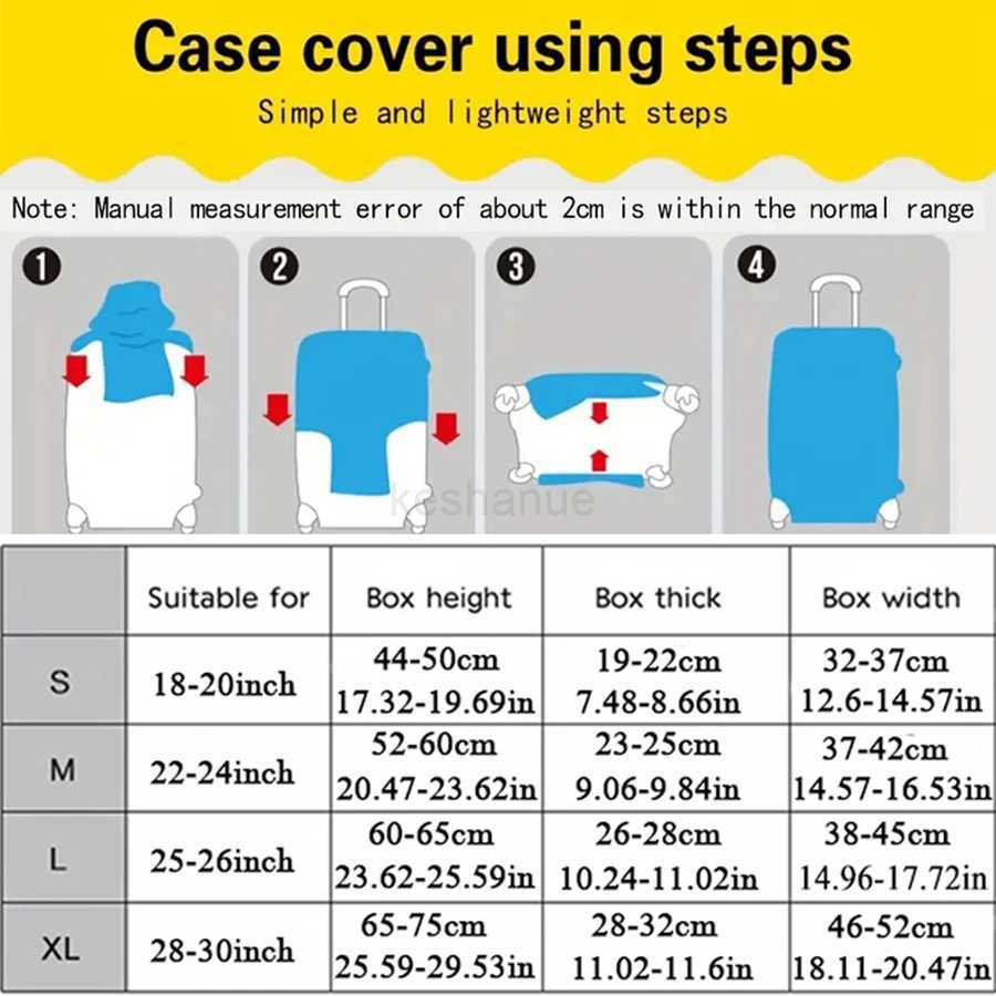 World Map Design Luggage Protection Cover+Straps Thickened Wear-Resistant Polyester Fiber Dust Cover Travel AccessoriesXJ240723