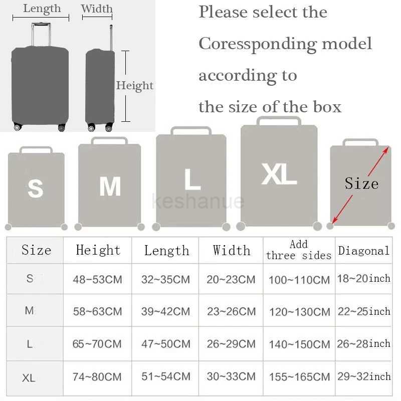 World Map Design Luggage Protective Cover Travel Suitcase Cover Elastic Dust Cases For 18 to 32 Inches Travel AccessoriesXJ240723