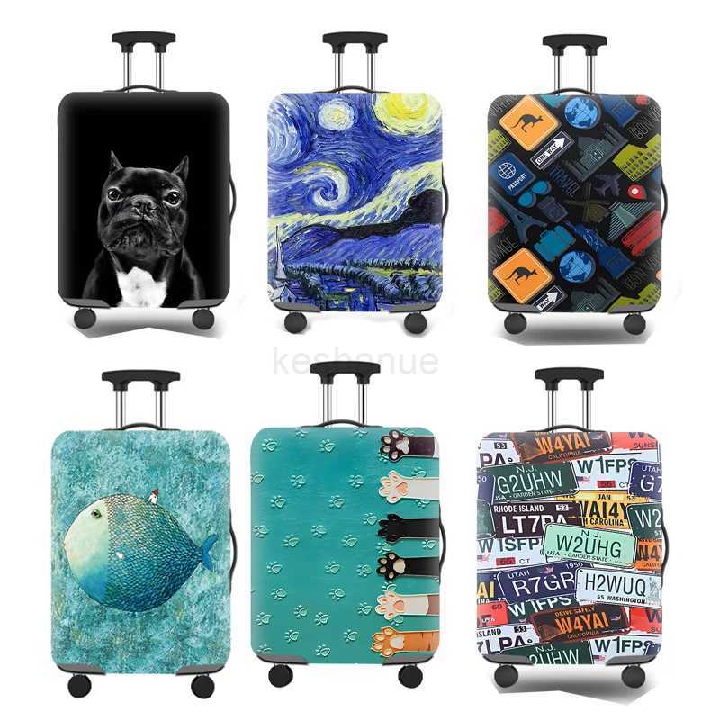 Top Selling Travel Suitcase Protector Cover Elastic Protective Washable Luggage Cover With Concealed Zipper For 18-32 InchXJ240723