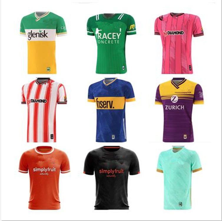 24-25 GAA KERRY TYRONE MAYO JERSEYS CORK MEATH GALWAY Dublin Ath Cliath GAILLIMH TIPPERARY CIOBRAIO ARANN gaelic Rugby SHIRTS