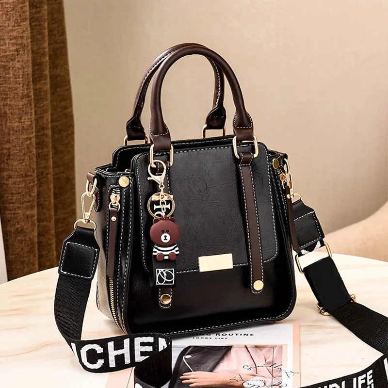 Fashion PU leather womens handbag messenger bag cross body shoulder Boston selling Bolsa Feminina 240723Zl