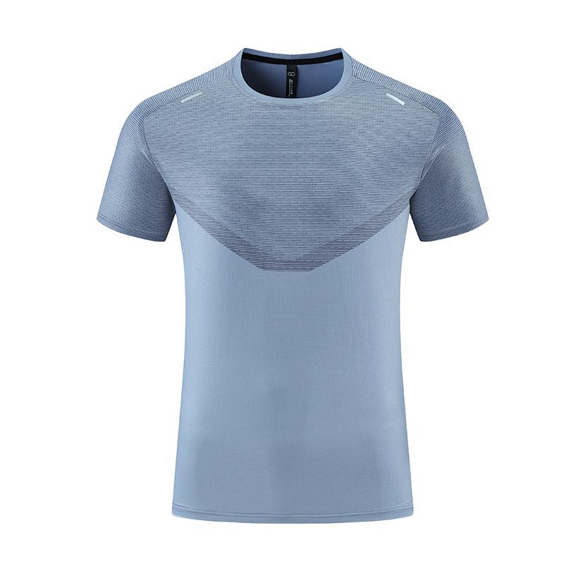 A466 New T-Shirt Men Anti-Cursor Sports Running Training Quick-Drying Clothes Ice Silk Breathable Short Sleeve Shirts