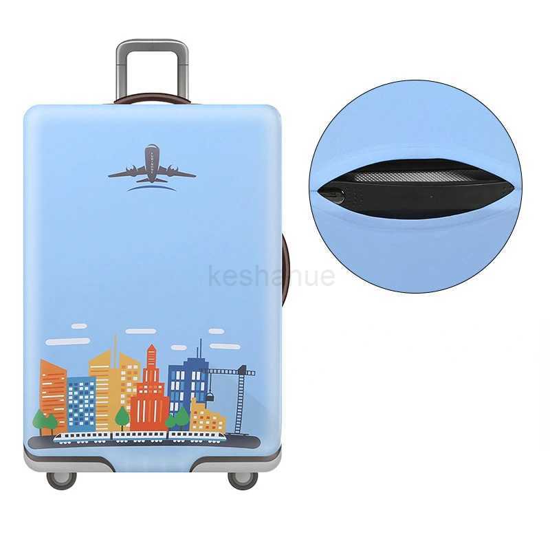 Luggage Protective Cover Suit 18-32 Inch Suitcase Dustproof Anti-scratch Elastic Protector Trolley Case Travel AccessoriesXJ240723