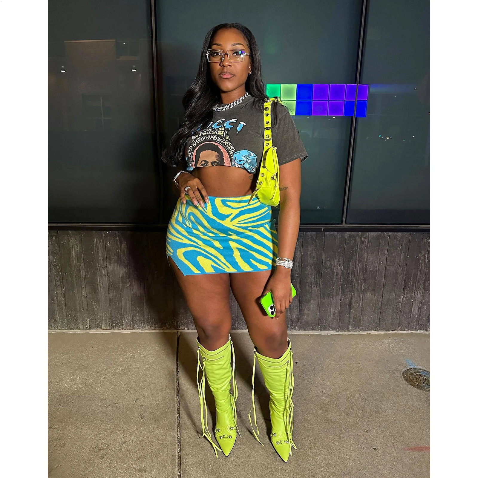 Summer 2 Piece Skirt Sets Sexy Crop Graphic Tee Tops Outfit Y2K Streetwear Fashion Mini Dress Sexy Chic Two Piece Set 240718