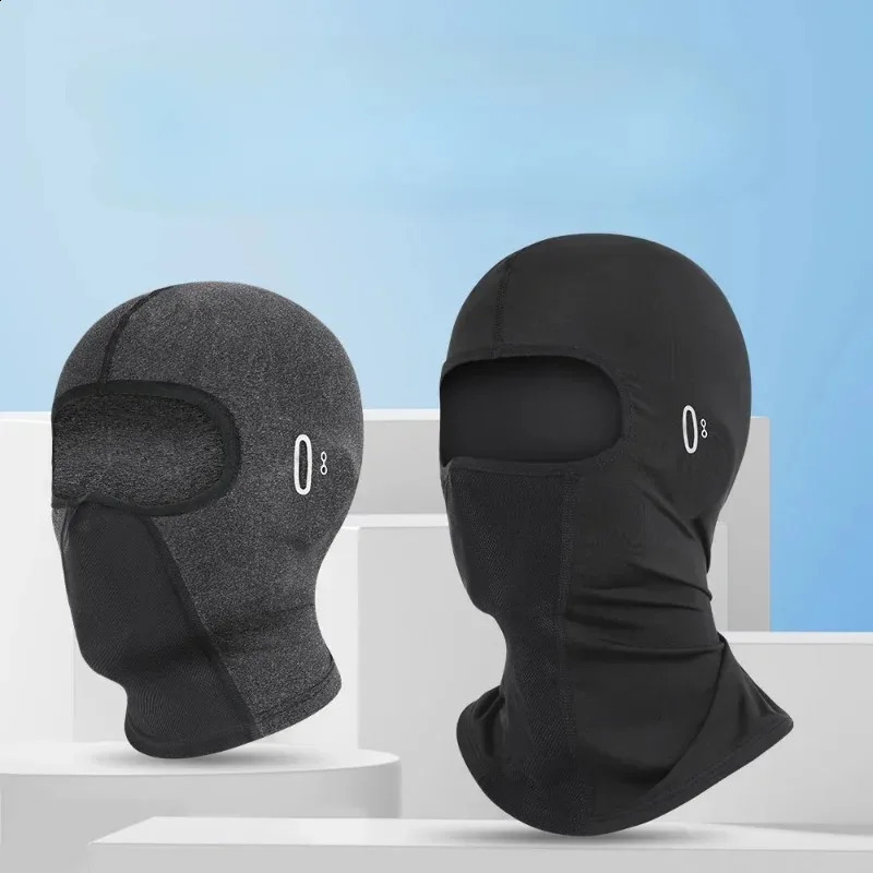 Cycling Balaclava Cap Breathable Ice Silk Motorcycle Riding Sports Face Mask Neck Protection Unisex Summer Sunscreen Headwear 240723