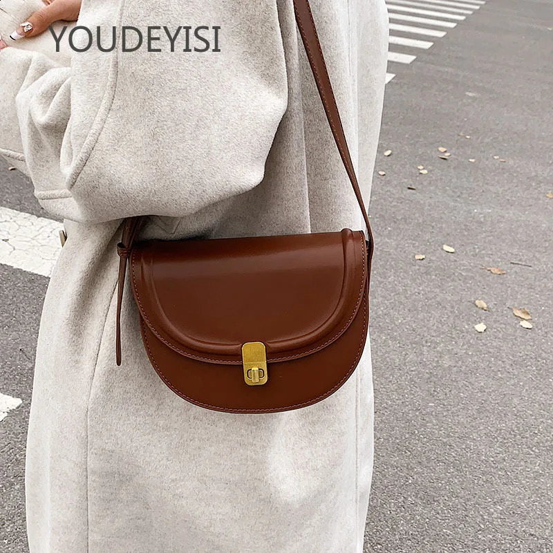 YOUDEYISI Saddle Bag Womens Bag Retro High-end Niche Messenger Shoulder Bag 240723