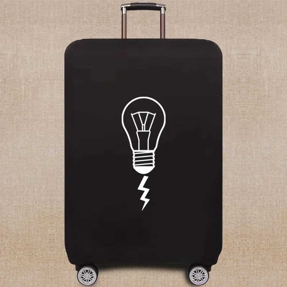 Travel Accessories Luggage Case Suitcase Dust Protective Cover 18-28 Inch Whitepicture Pattern Series Trolley Case Elastic CoverXJ240723