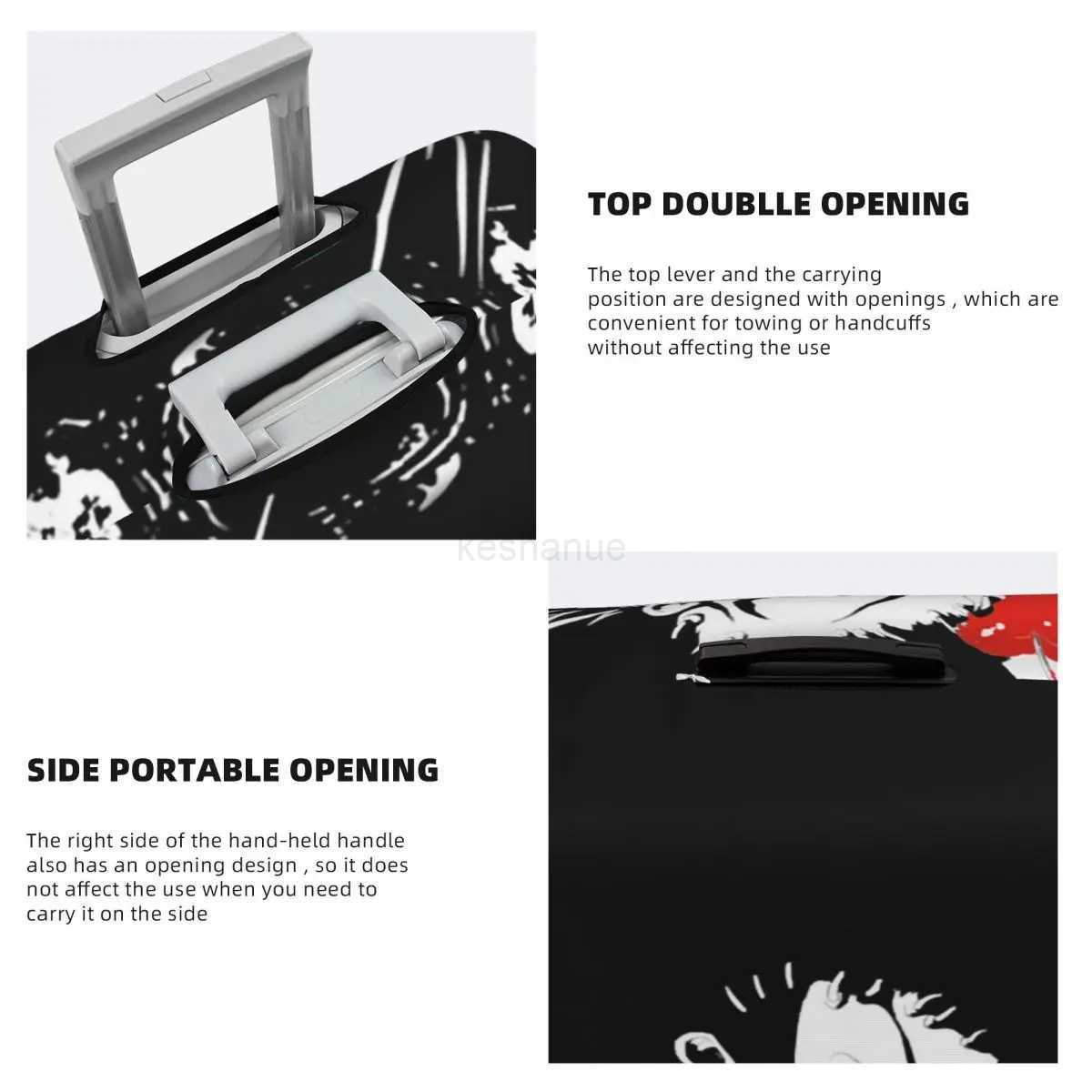 Japan Anime Suitcase Cover Anime Flight Cruise Trip Practical Luggage Case ProtectorXJ240723