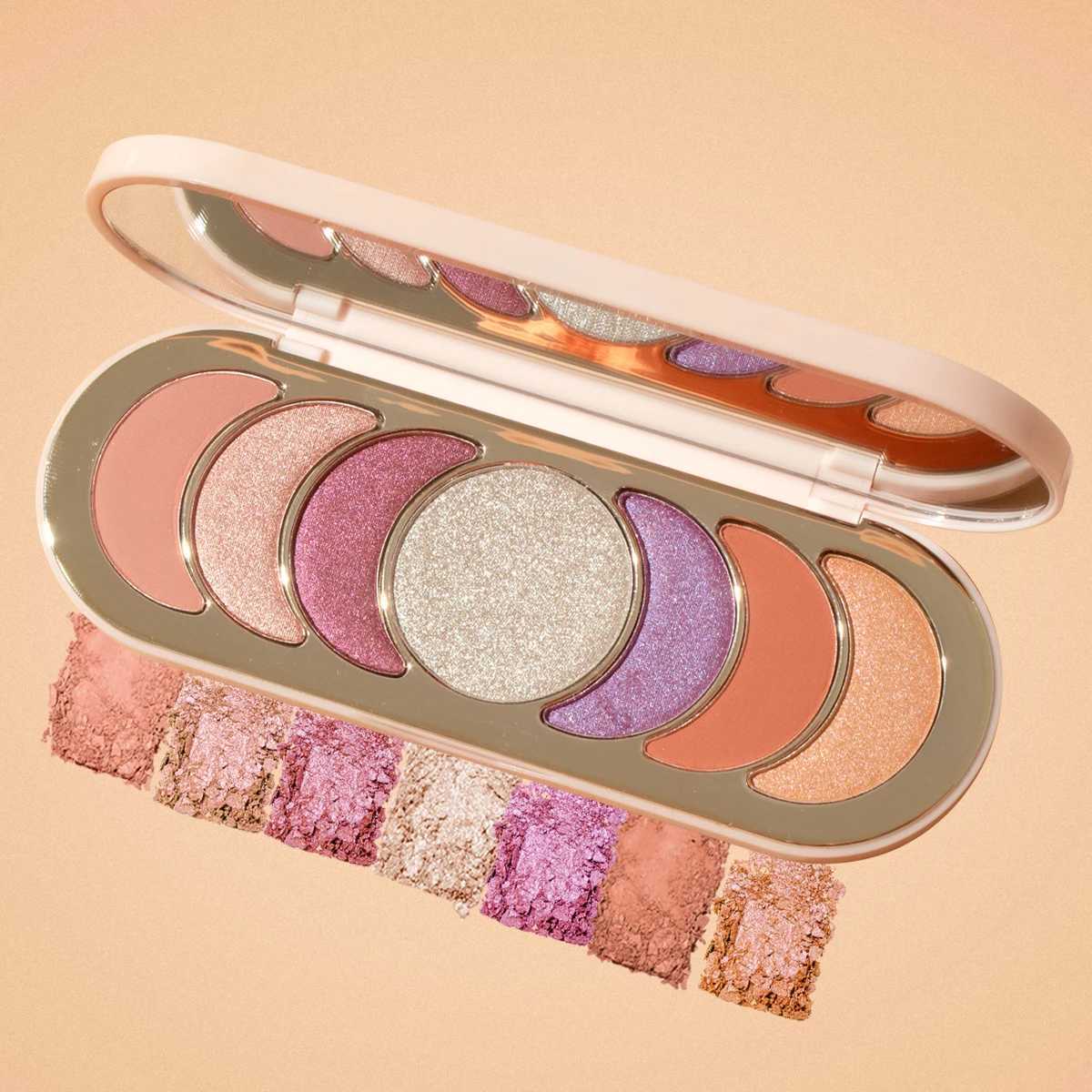 Super luxury talc free pink romantic eye shadow holiday charm amazing shimmer eye shadow palette high-quality makeup manufacturerW240730