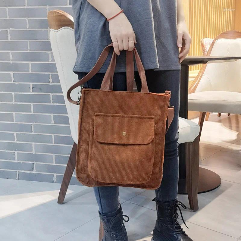 2025 NEW Shoulder Bags Corduroy Tas Voor Vrouwen Shopper Bag Designer Handtas Herfst En Winter Meisjes Student Boeas Vrouwelijke Canvas zhanyishengli