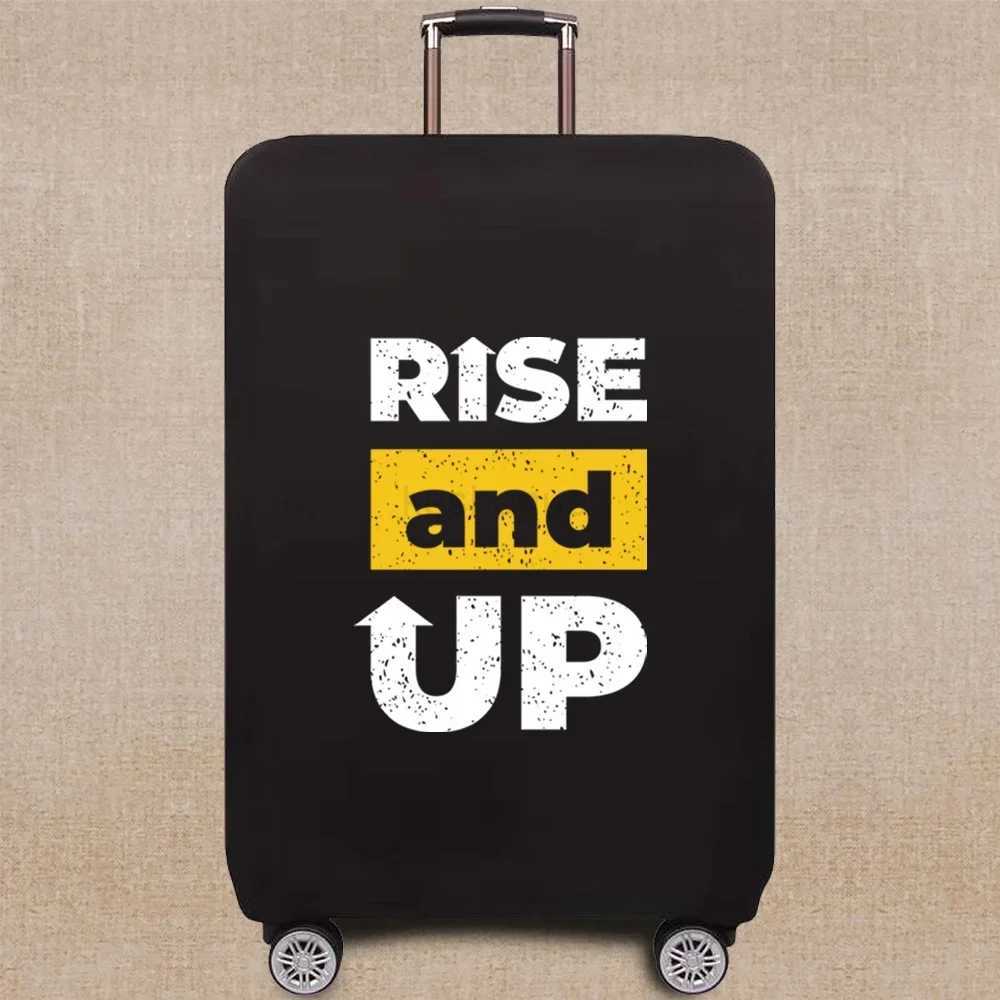 Travel Accessory Suitcase Cover Luggage Protective Case Phrase Pattern Series 18-32Inch Trolley Cover ElasticXJ240723