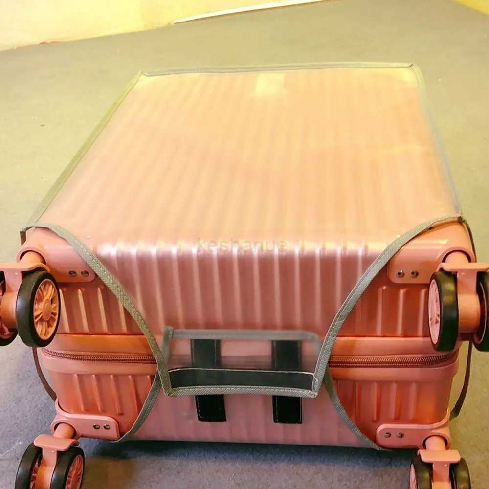 16-28 Inch Travel Luggage Cover Transparent PVC Suitcase Protector Cover Waterproof Dustproof Luggage Protector Cover LuggageXJ240723