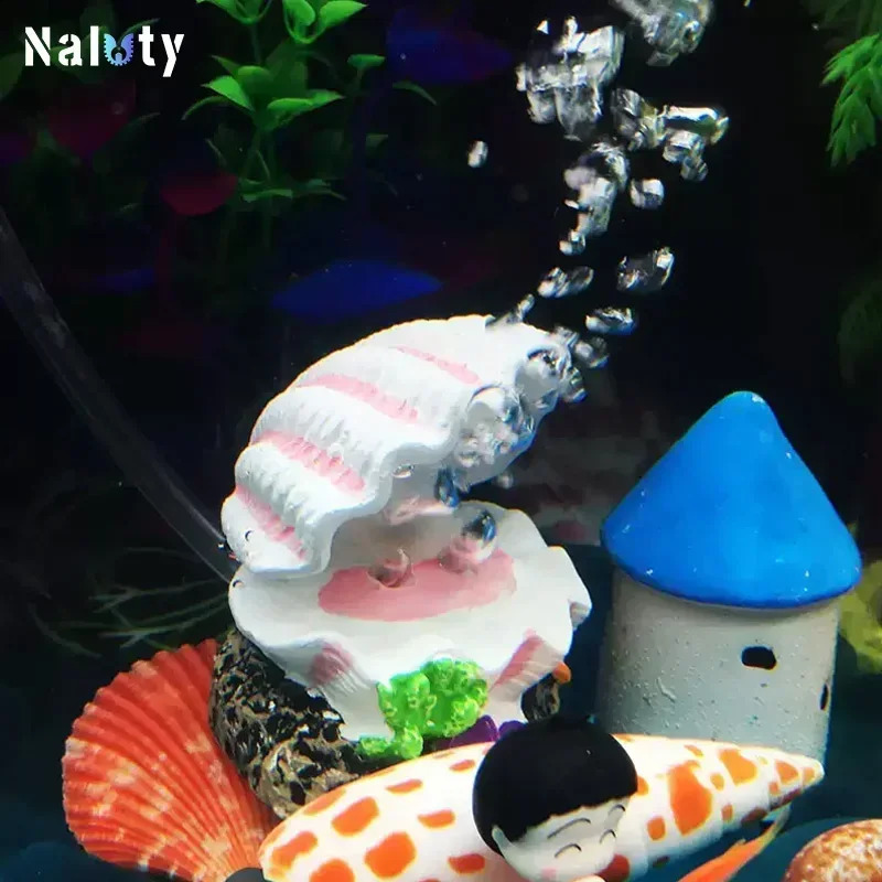 Aquarium Decoration Oxygen Set Fish Tank Silent Air Pumps Air Stone Volcano Conch Bubble Stone Aquarium Accessories Oxygen Pump 240723 - view 5