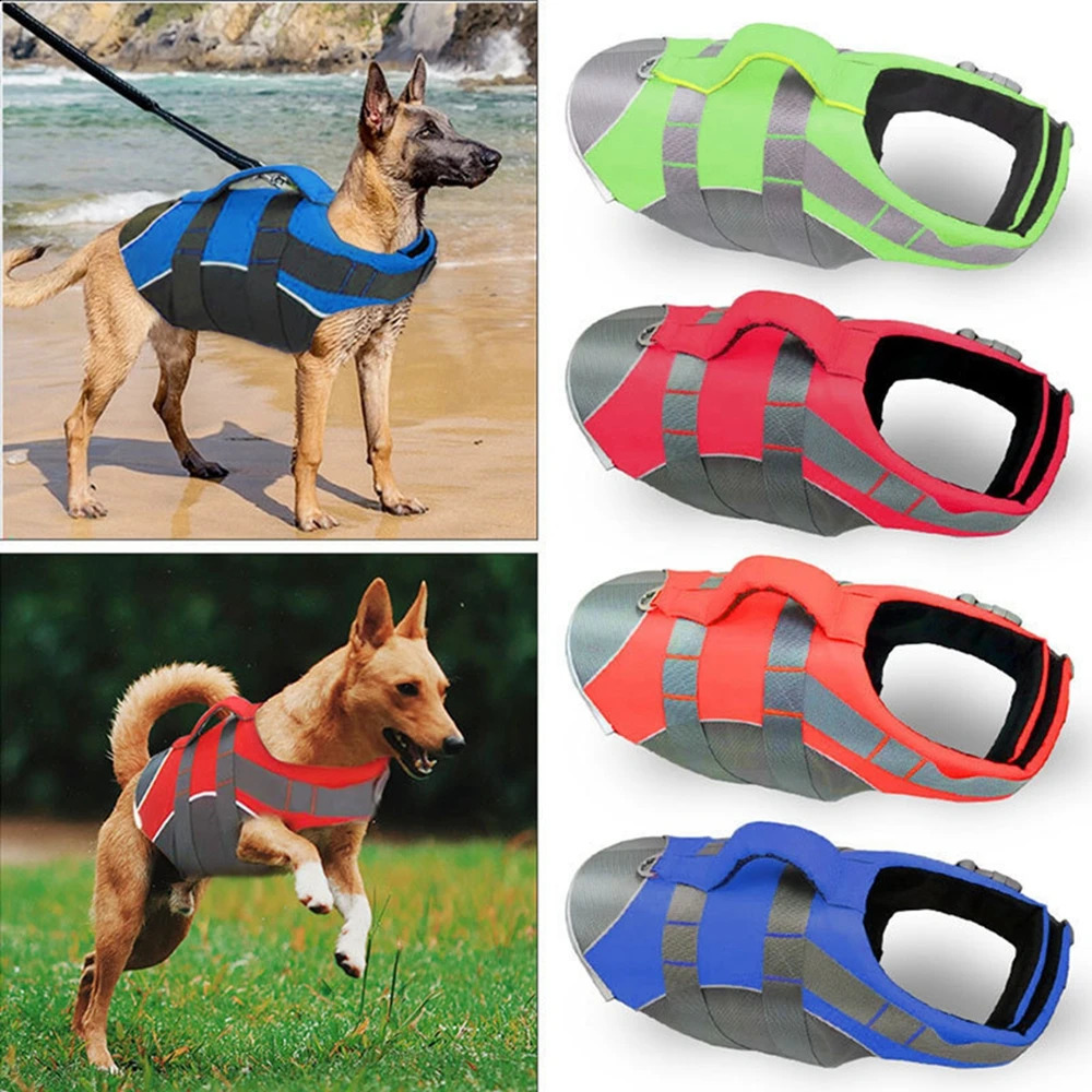 Life Jacket Swimming Lightweight Pet Lifesaver with Lift Handle Leash Ring Puppy Safety Vest for Small Medium Large Dog 240722
