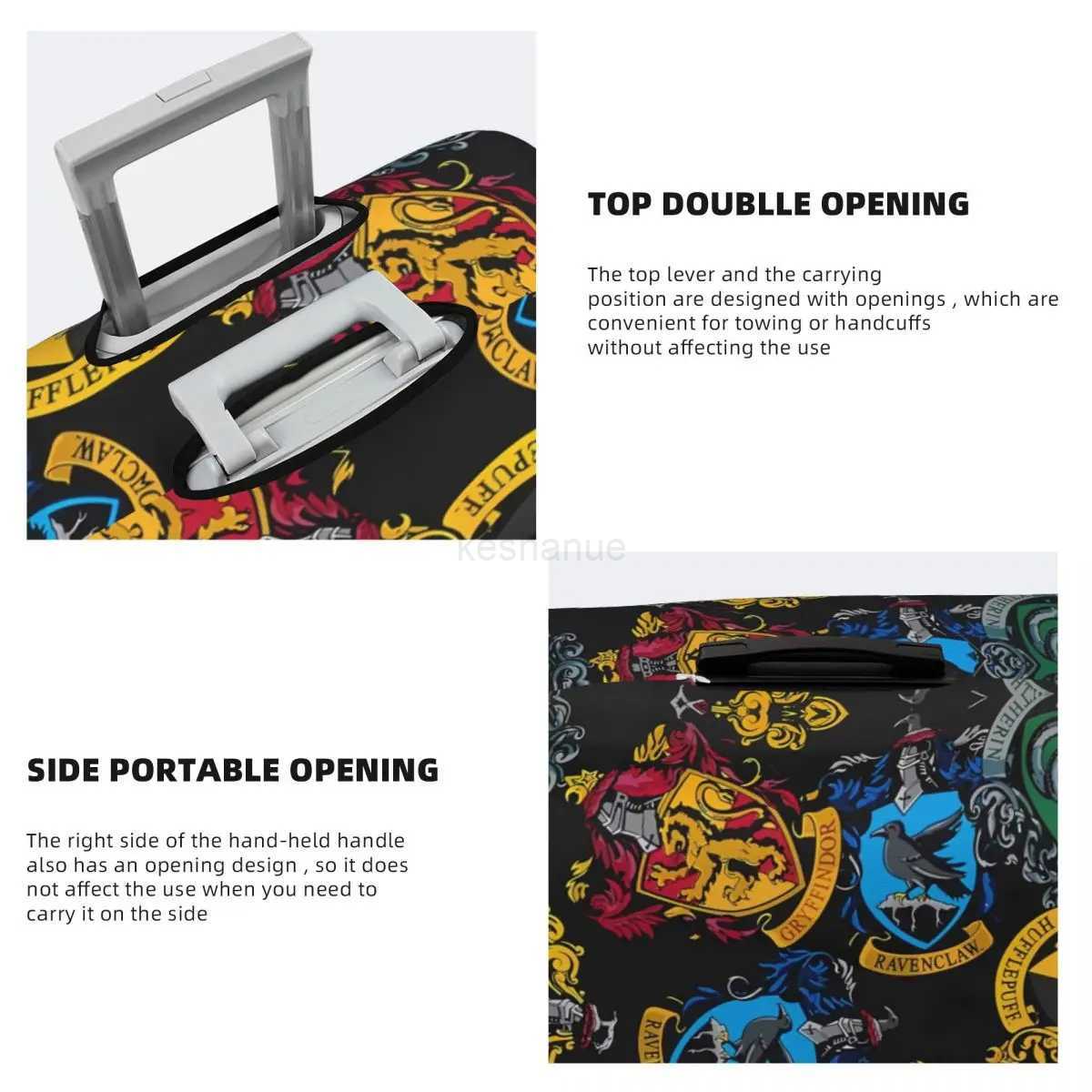 Harrys Movie Suitcase Cover Magical Cartoon Flight Business Strectch Luggage Case ProtectionXJ240723