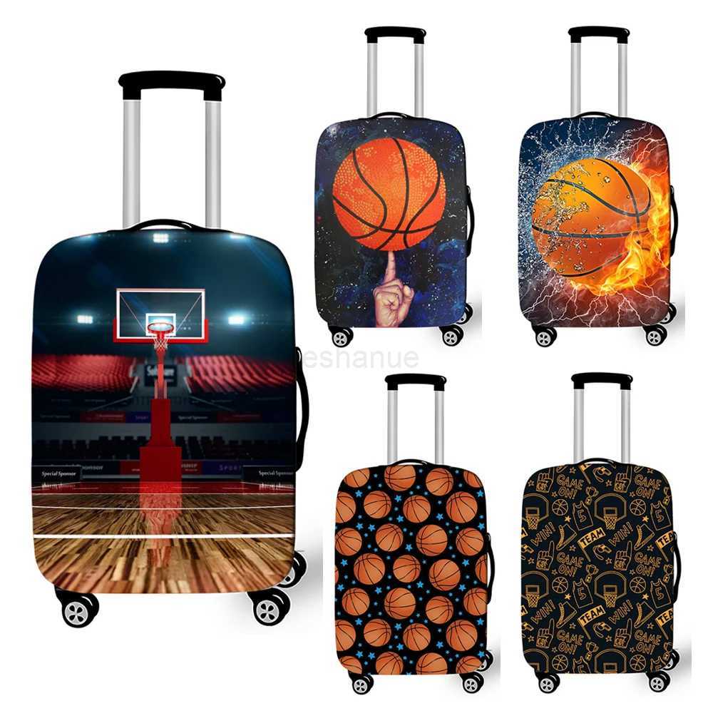 Cool Basketball Print Luggage Cover Travel Accessories Trolley Case Protective Covers Elastic Suitcase Organizers CoverXJ240723