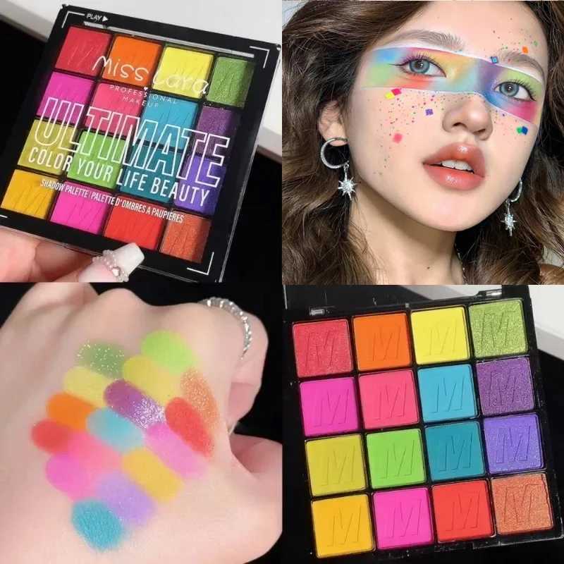Rainbow Color Shadow Summer Palette Lasting Waterproof Professional Makeup Glitter Eye Shadow Cosmetic Pigmented Shadow Palette W250520